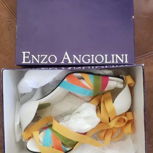 Colorful Enzo Angiolini Ribbon Heels - 7.5